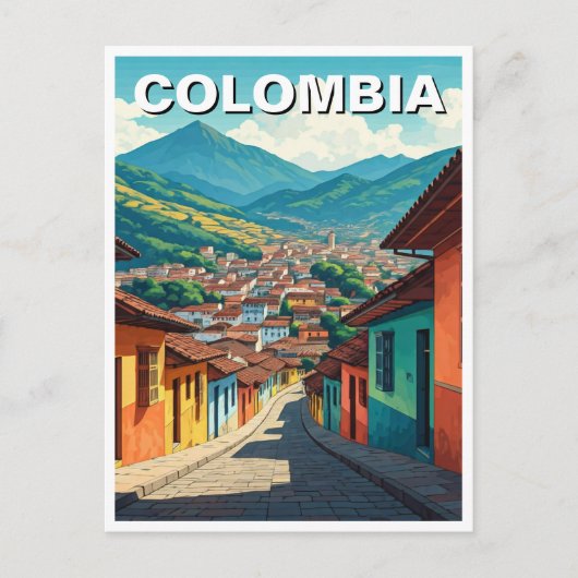 Bogota Colombia La Candelaria Briefkaart (Voorkant)