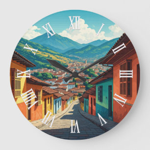 Bogota Colombia La Candelaria Grote Klok