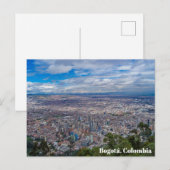 Bogotá, Colombia Monserrate City Uitzicht Briefkaart (Voorkant / Achterkant)