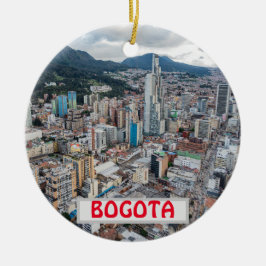 Bogota Colombia Panorama kerst-ornament Keramisch Ornament