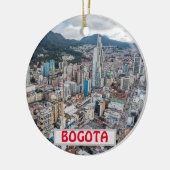 Bogota Colombia Panorama kerst-ornament Keramisch Ornament (Links)