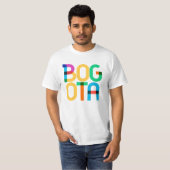 Bogota Colombia Pop Art Letters T-shirt (Voorkant volledig)