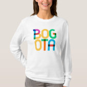 Bogota Colombia Pop Art Letters T-shirt (Voorkant)