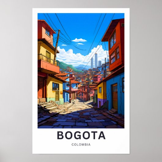 Bogota Colombia Reisprint Poster (Voorkant)