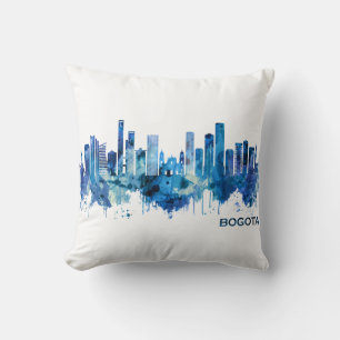 Bogota Colombia Skyline Blue Kussen