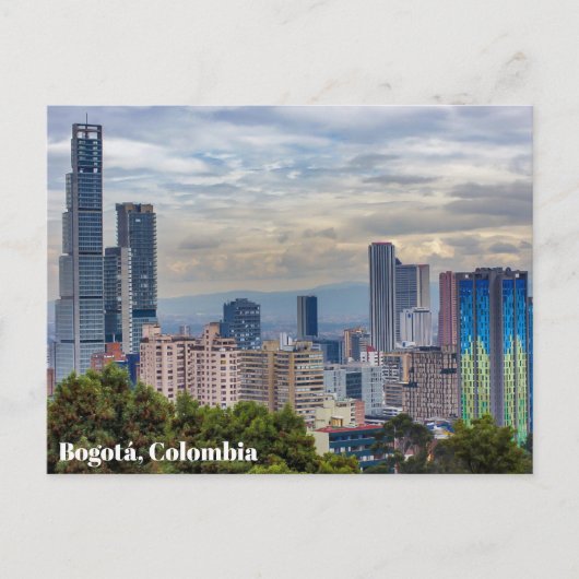 Bogotá, Colombia Skyline Briefkaart (Voorkant)