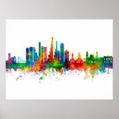 Bogotá Colombia Skyline Poster (Voorkant)