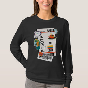 Bogotá Colombia Stad Silhouet Skyline Overzicht Sk T-shirt