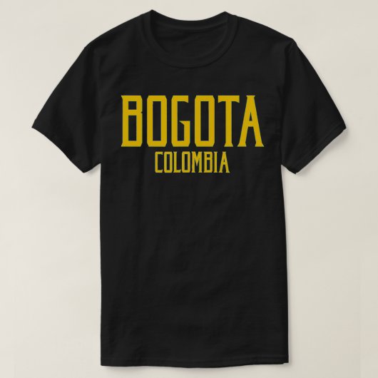 Bogota Colombia  Tet Amber Print T-shirt (Design voorkant)
