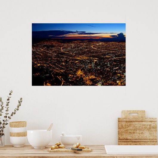 Bogotá Colombia Travel Poster (Keuken)