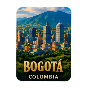 🌎 Bogota Colombia Zuid-Amerika Souvenir Magneet