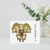 Bogotá Goud Briefkaart (Staand voorkant)