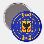 Bogotá Round Emblem Magneet (Voorkant / Achterkant)