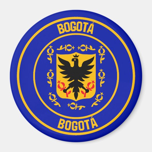 Bogotá Round Emblem Magneet (Voorkant)