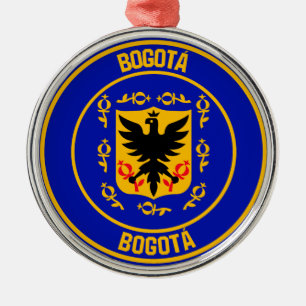 Bogotá Round Emblem Metalen Ornament