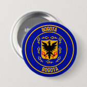 Bogotá Round Emblem Ronde Button 7,6 Cm (Voorkant /achterkant)