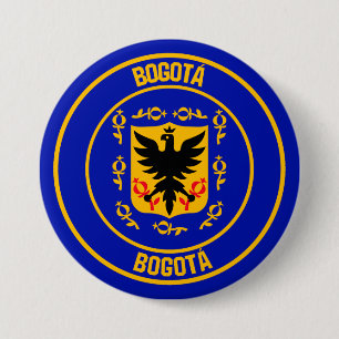 Bogotá Round Emblem Ronde Button 7,6 Cm