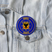 Bogotá Round Emblem Ronde Button 7,6 Cm (In situ)