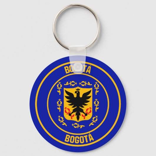Bogotá Round Emblem Sleutelhanger (Voorkant)
