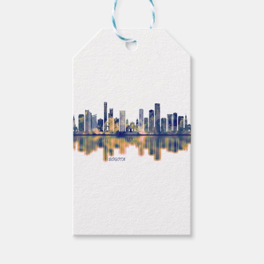 Bogota Skyline Cadeaulabel (Voorkant)
