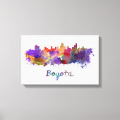 Bogota skyline in watercolor canvas afdruk (Voorkant)