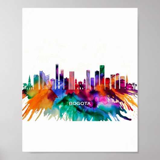 Bogota Skyline Poster (Voorkant)