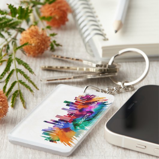 Bogota Skyline Sleutelhanger (Voorkant Rechts)