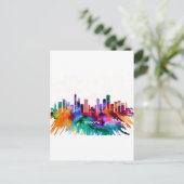 Bogota Skyline Uitnodiging Briefkaart (Staand voorkant)