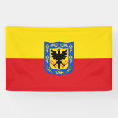 Bogota stadsvlag Colombia symbool Spandoek (Horizontaal)
