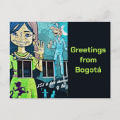 Bogotá Straatkunst  Briefkaart (Voorkant)