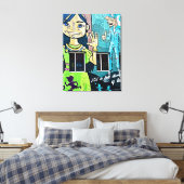 Bogotá Straatkunst Canvas Afdruk (Insitu (Slaapkamer))