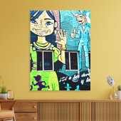 Bogotá Straatkunst Canvas Afdruk (Insitu (Woonkamer))