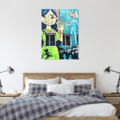 Bogotá Straatkunst  Canvas Afdruk (Insitu (Slaapkamer))