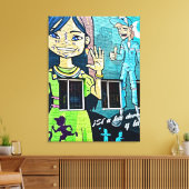 Bogotá Straatkunst  Canvas Afdruk (Insitu (Woonkamer))
