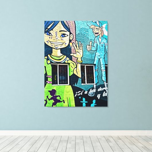 Bogotá Straatkunst  Canvas Afdruk (Insitu (Houten vloer))