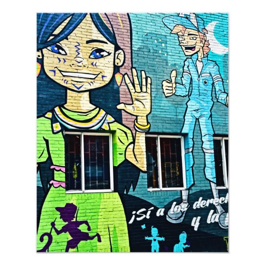 Bogotá Straatkunst Foto Afdruk (Voorkant)