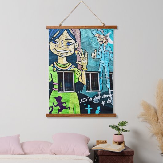 Bogotá Straatkunst Hangend Wandkleed (Slaapkamer)