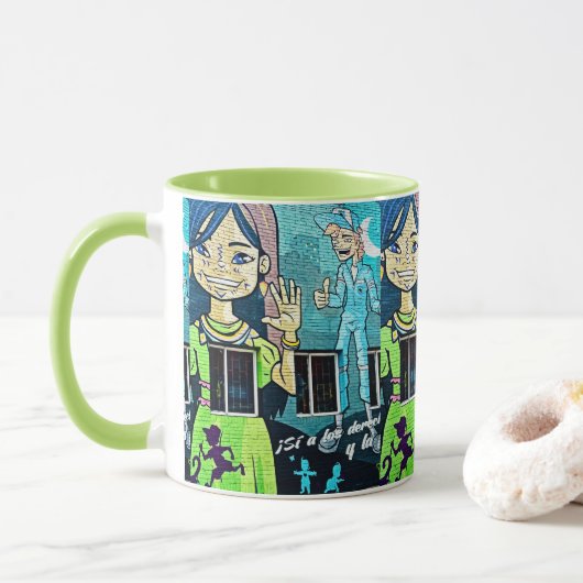 Bogotá Straatkunst Mok (Met donut)