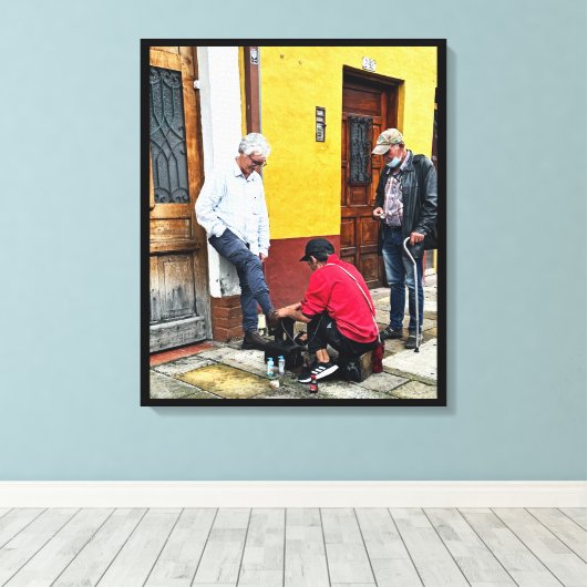 Bogotá Straatscènes Canvas Afdruk (Insitu (Houten vloer))