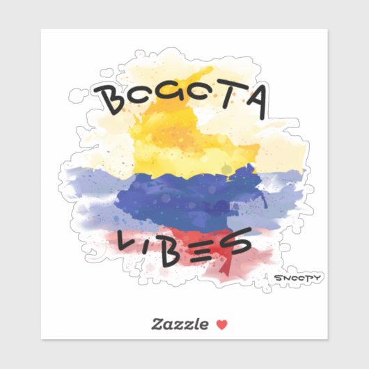 Bogota vibes Car sticker Colombia croquis (Vel)