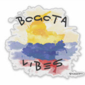 Bogota vibes Car sticker Colombia croquis (Voorkant)