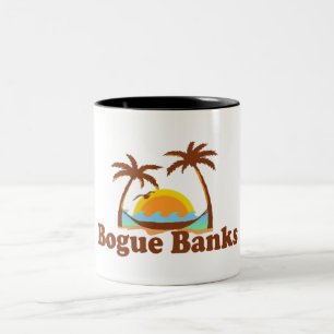 Bogue Banks. Tweekleurige Koffiemok
