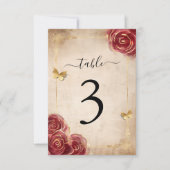 Bogundy- en gouden Roos-weddenschappen Kaart (Voorkant)