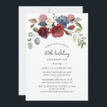 Bogundy Floral 80th Birthday Botanical Kaart<br><div class="desc">Creëer uw eigen budgetvriendelijke uitnodiging voor verjaardagsfeestdagen met onze sjabloon van het filmontwerp van de Bourgogne waterverf door op de knop 'Personaliseren' te klikken. Je kunt ook een andere speciale mijlpaal gebruiken in je leven die je van plan bent te vieren met vrienden,  familie en medewerkers</div>