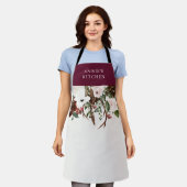 Bogundy floral elegant botanical schort (Gedragen)