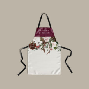 Bogundy floral elegant botanical schort