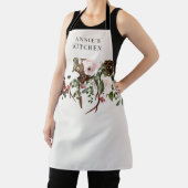 Bogundy floral elegant botanisch schort (Insitu)