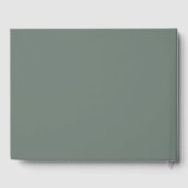 Bogundy florals greenery sage green bruiloft gastenboek (Achterkant)