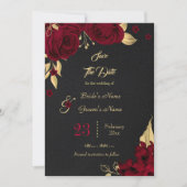 bogundy & goudfloral black , met uitzondering van  save the date (Voorkant)