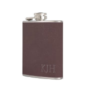 Bogundy Leather met Monogram Heupfles (Links)